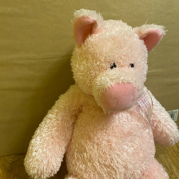 Rare Large Heads And Tails Gund Huggable Pink Pig Stuffed Animal Plush. - Picture 2 of 6